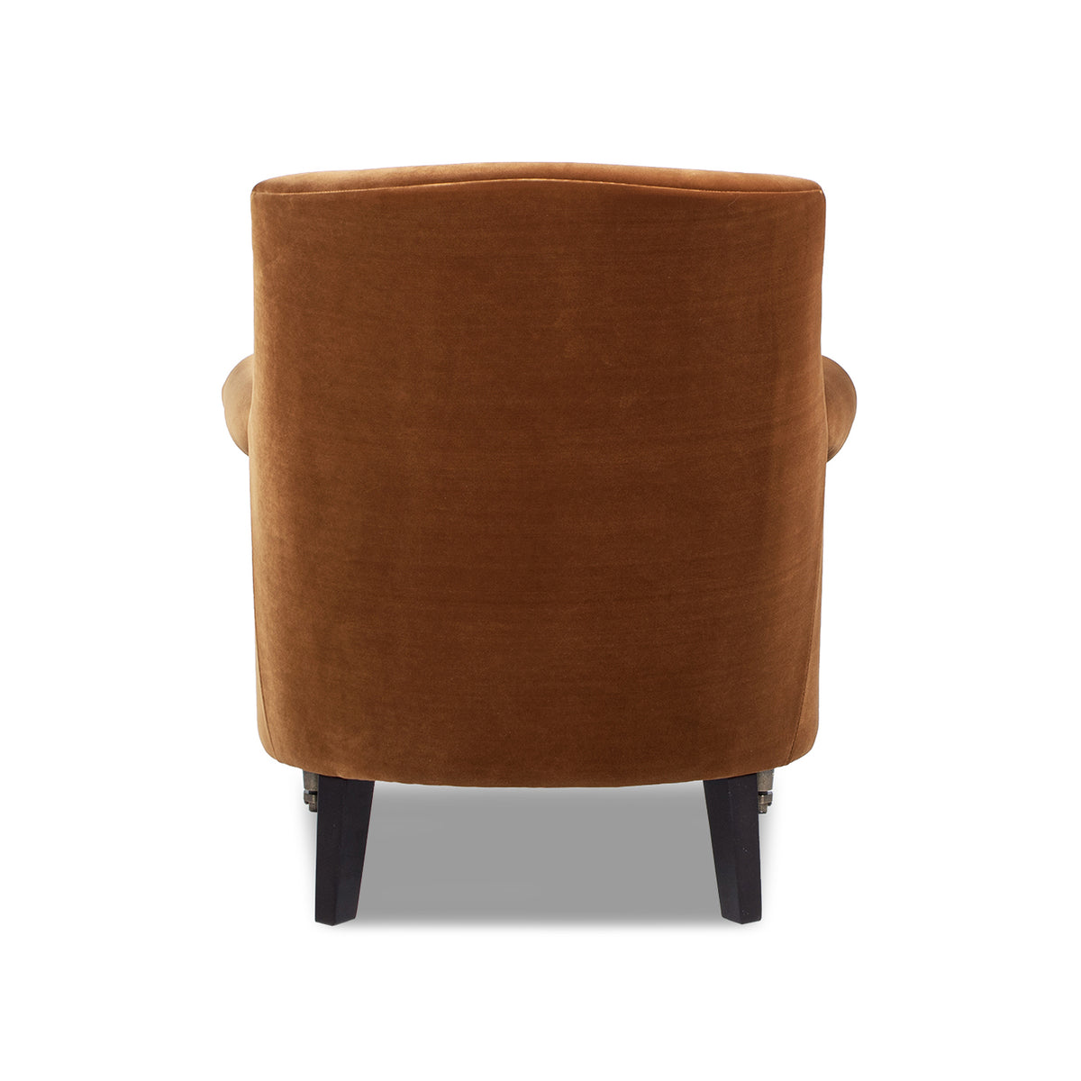 Eloise Pleated Sock Arm Accent Armchair, Burnt Orange Performance Velvet - OROA Modern Furniture
