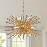 Mid-Century Modern 12-Light Starburst Chandelier - OROA