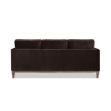 Knox Modern Farmhouse Sofa, Deep Brown Performance Velvet - OROA Online Furniture