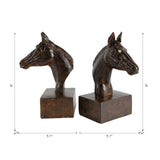 Sculptural Horse Bookends (S/2)