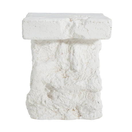 Minimalist Patio Side table White - OROA
