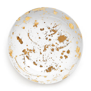 Gold Splatter Porcelain Serving Bowl | Jonathan Adler 1948 | Oroa.com