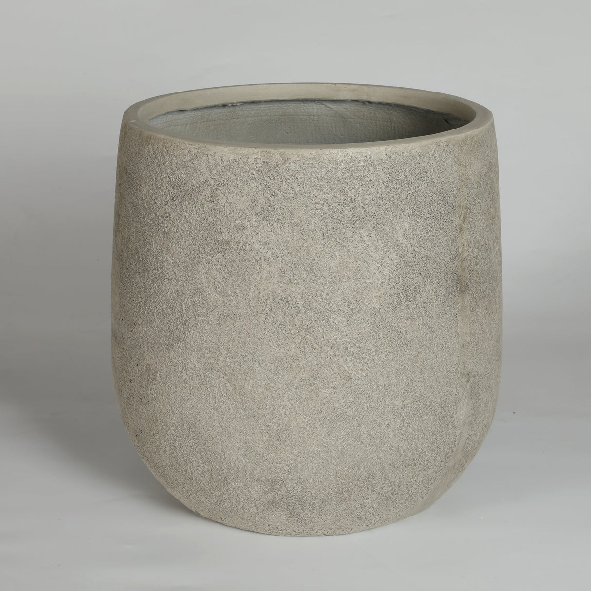 Round Concrete Planter (S/2) - Antique Grey