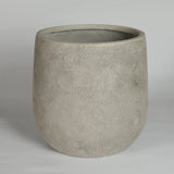 Round Concrete Planter (S/2) - Antique Grey