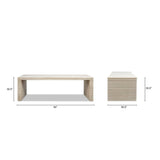 Geometric Waterfall Dining Table -  Reclaimed Wood - OROA