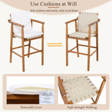 Outdoor Counter Bar Stools (S/2) - Natural