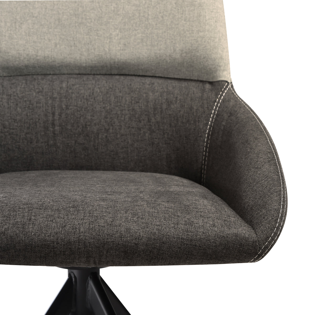 Two Tone Gray Swivel Dining Chairs Set of 2 – OROA, view 2