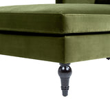 Josephine Upholstered Chaise Lounge, Olive Green Performance Velvet - OROA Modern Furniture