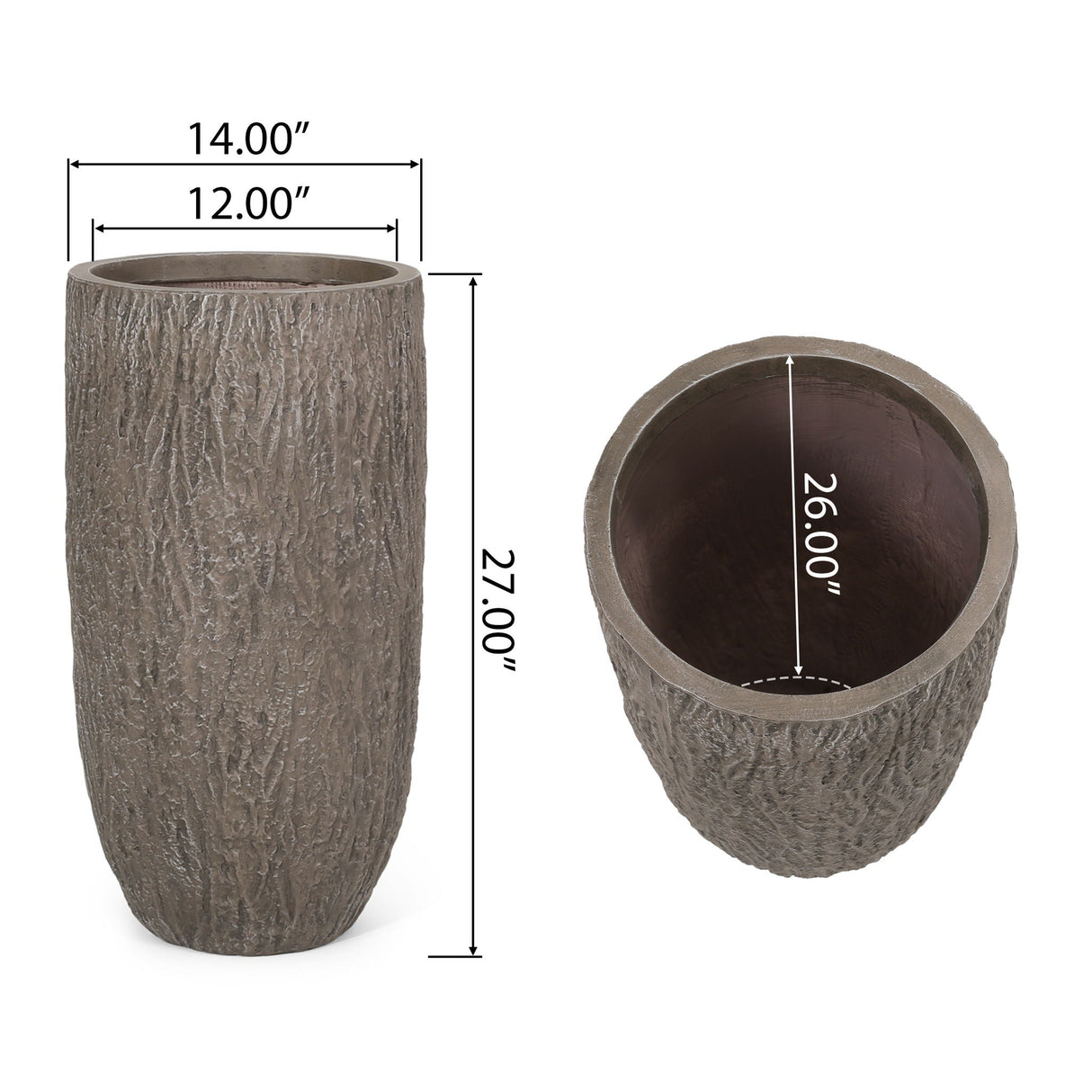 Outdoor Planter  - Natural Wood