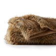Modern European furniture - Oversized Brown Faux Fur Throw Blanket - www.oroa.com