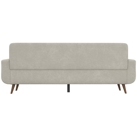 Fog Beige Tufted Upholstered Sofa – OROA, view 5