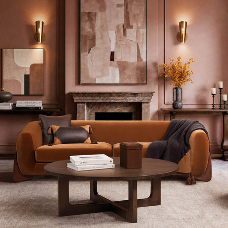 Round Reclaimed Pine Wood Coffee Table | Maison Naturelle