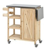 Foldable Outdoor Kitchen Island Patio Kitchen Island - Wood