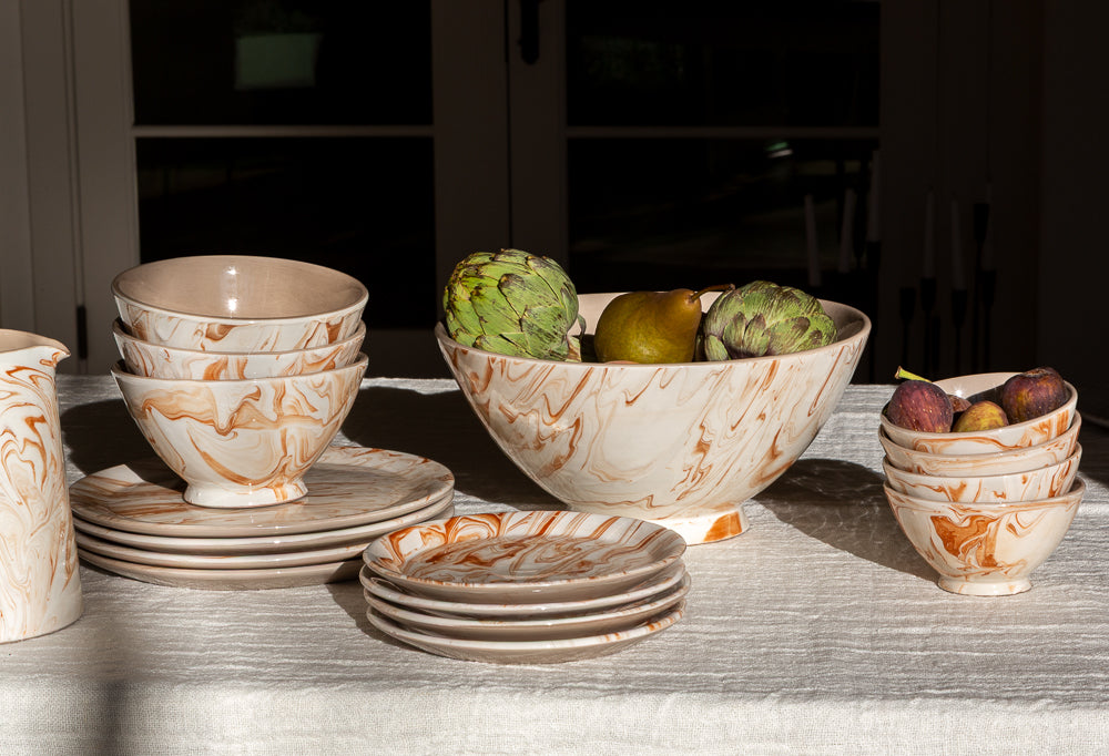 Marbled Terra Serving Bowl