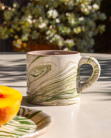 Marbled Olive Mug