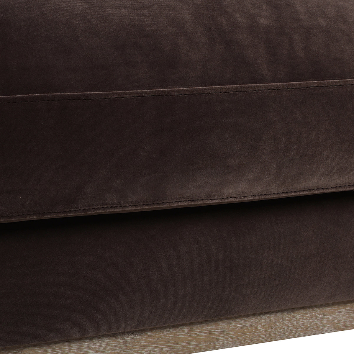 Knox Modern Farmhouse Sofa, Deep Brown Performance Velvet - OROA Online Furniture
