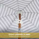 Outdoor Patio Umbrella with Tilt and Vent