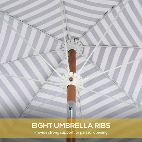 Outdoor Patio Umbrella with Tilt and Vent