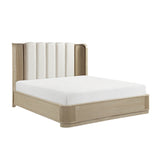 Light Brown Queen Bedroom Furniture Set of 6 – OROA, view 3
