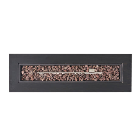 Modern Dark Grey - Outdoor Iron Propane Fire Pit