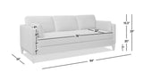 Knox Modern Farmhouse Sofa, Deep Brown Performance Velvet - OROA Online Furniture