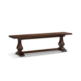 Dark Brown Pine Dining Bench | Catchy