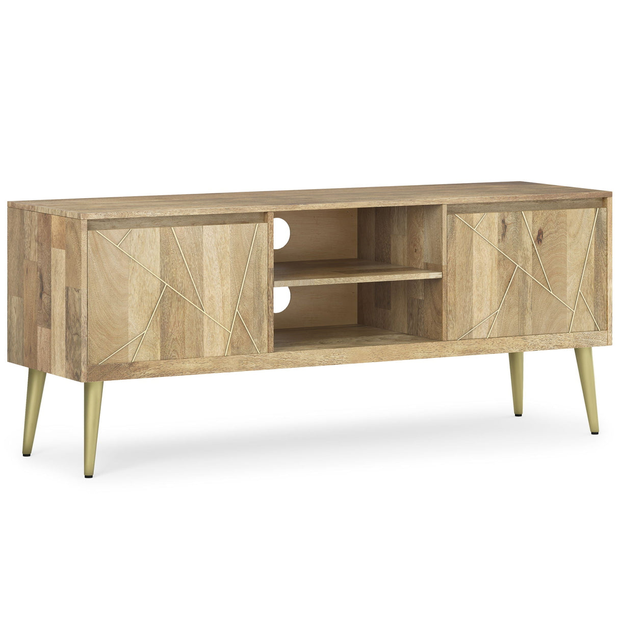 Jager - TV Media Stand - Mango Wood