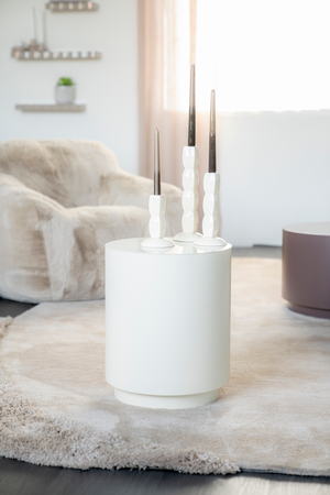 Cylindrical Iron Side Table | By-Boo Mesita | OROA.com