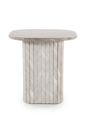 Gray Marble Side Table | By-Boo Dorique | OROA.com