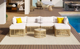 All-Weather 7-Piece Rattan Outdoor Sectional Sofa Set Ibiza