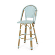 turquoise bar stool rattam