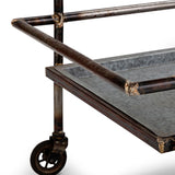 Industrial Gray Bar Cart - OROA