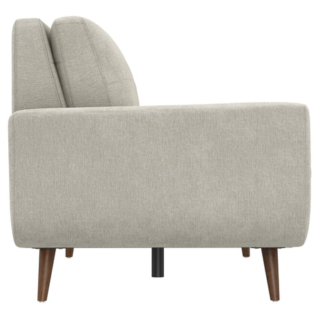 Fog Beige Tufted Upholstered Sofa – OROA, view 4