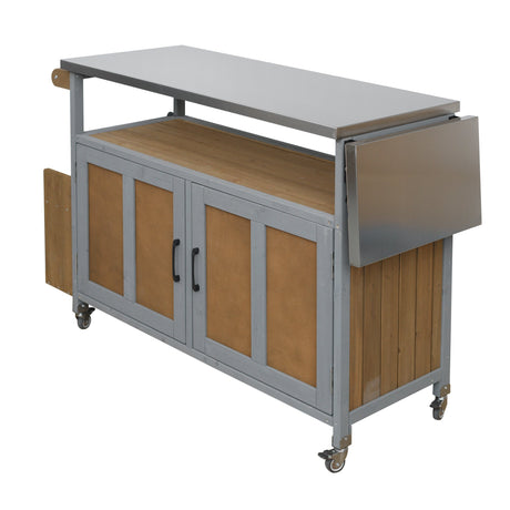 Foldable Outdoor Kitchen Island Cart - Cathy