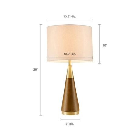 Mid-century Triangular Table Lamp - OROA