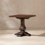 Dark Brown Reclaimed Pine End Table | Catchy