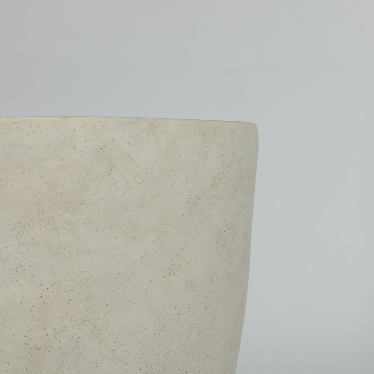 Round Concrete Planter (S/2), Large Outdoor Indoor/Outdoor