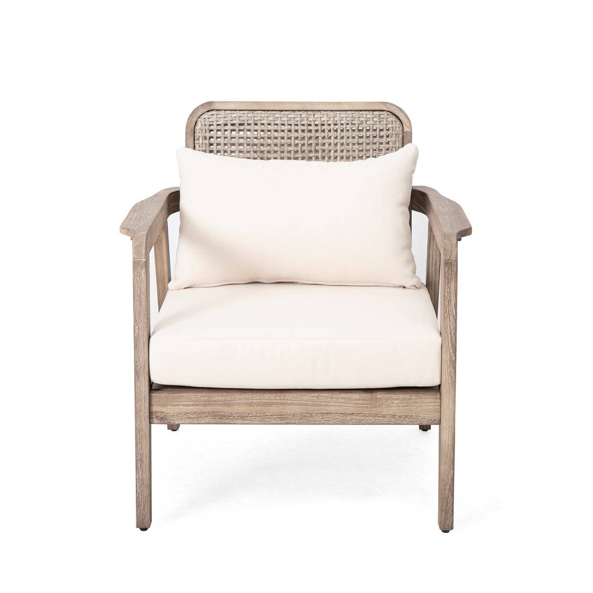 Outdoor Acacia Wood Patio Club Chair - OROA