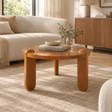 3-Leg Solid Wood Coffee Table | Maison Naturelle