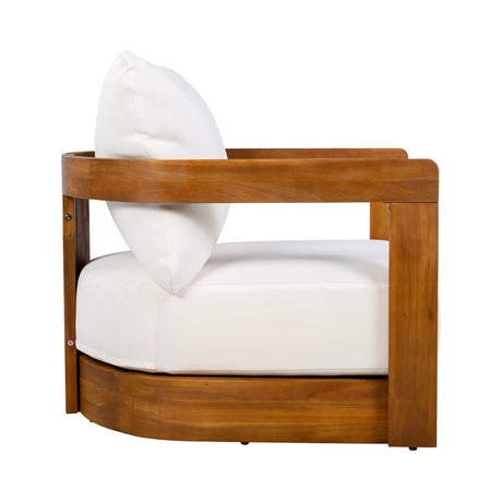 Premium Acacia Wood Outdoor Club Chair Capri