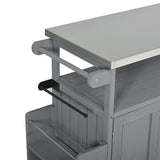 Foldable Outdoor Kitchen Island Patio - Gray