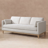 Knox Modern Farmhouse Sofa, Light Beige Chenille with Pinewood Frame - OROA Online Furniture