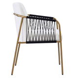 Modern Glam Upholstered Dining Chairs (S/2) - OROA