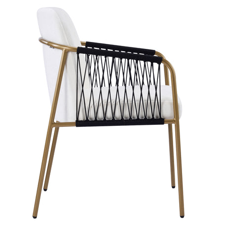 Modern Glam Upholstered Dining Chairs (S/2) - OROA