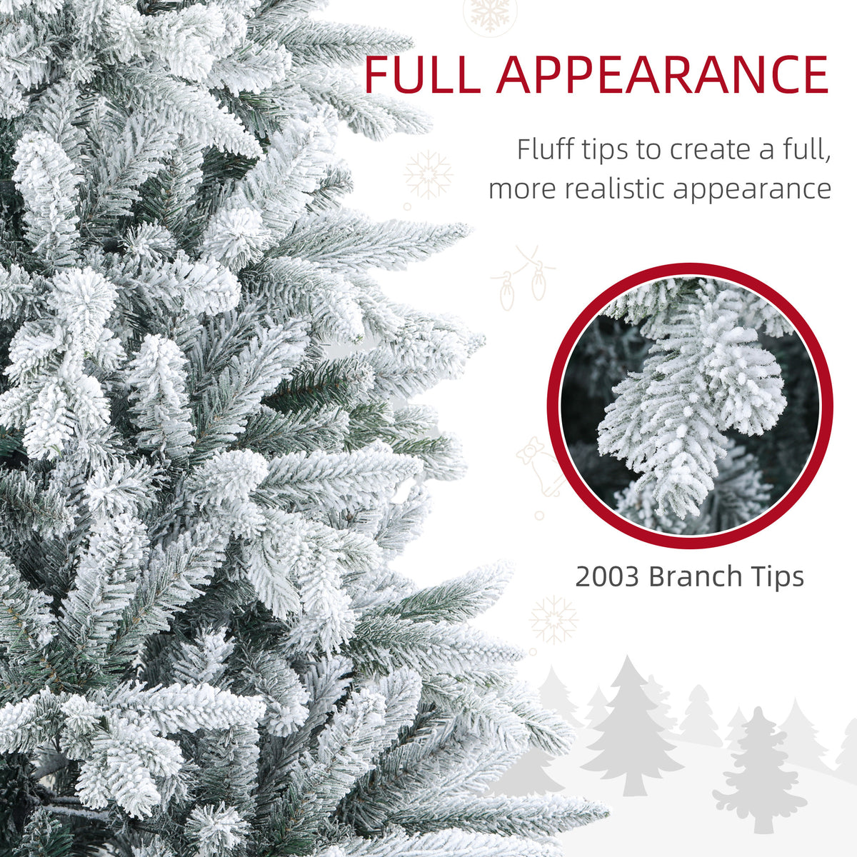 Modern European furniture - Snow Flocked Artificial Christmas Tree - www.oroa.com