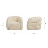 Swivel Arm Chair - New Zealand Wool Colt