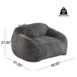 Gray Indoor Bean Bag Chair - OROA