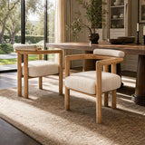 Upholstered Modern Dining Chairs (2) | Maison Naturelle