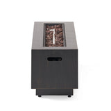 Modern Dark Grey - Outdoor Iron Propane Fire Pit