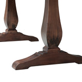 Whitmore Reclaimed Pine Writing Desk, Java Brown with Natural Grain - OROA Modern Furniture